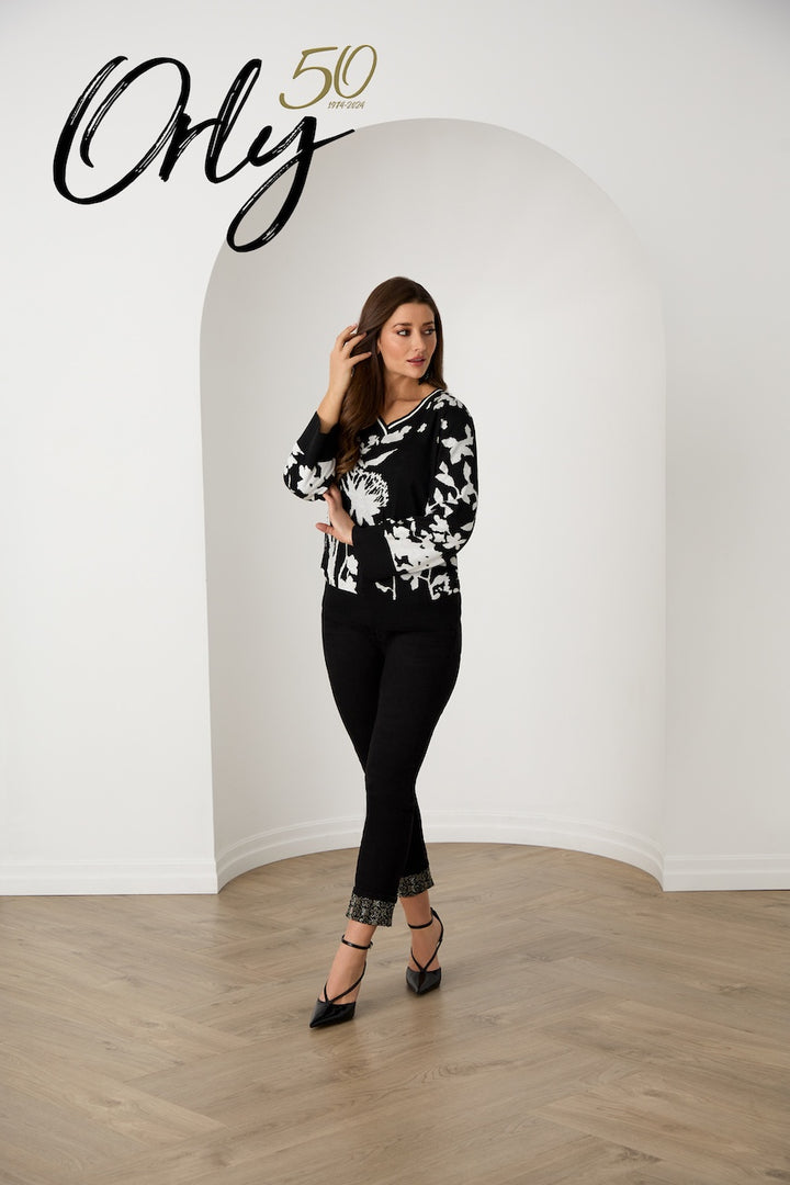 Le jean slim à ornements Orly | 252197