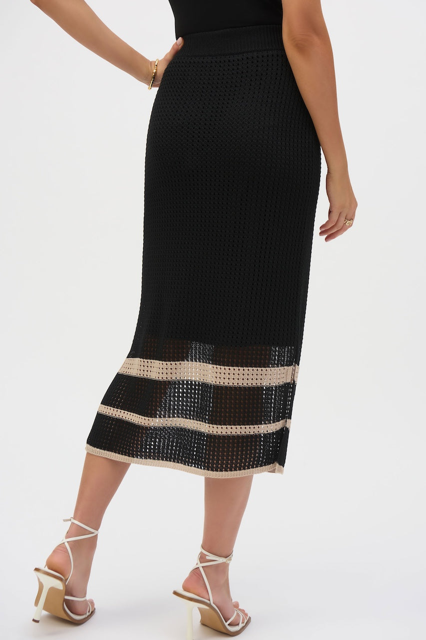 Joseph Ribkoff Striped Knit Skirt | Hots | 252923