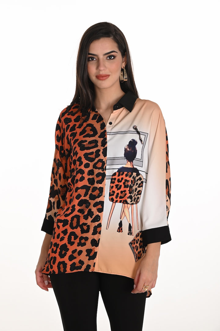 Le chemisier motif animal Frank Lyman | 253771