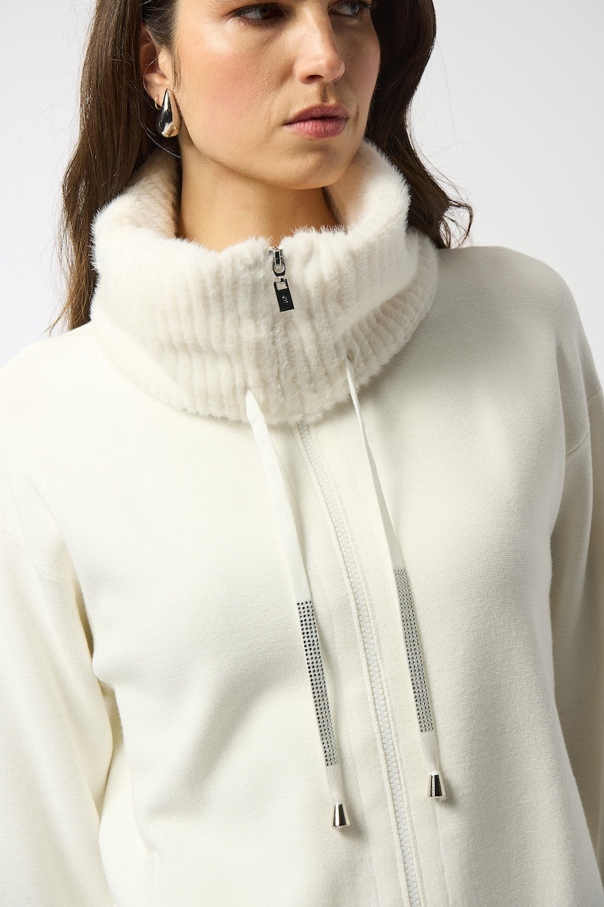 Le manteau en tricot et fourrure Joseph Ribkoff | 253905
