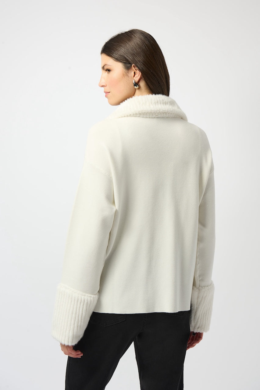 Le manteau en tricot et fourrure Joseph Ribkoff | 253905