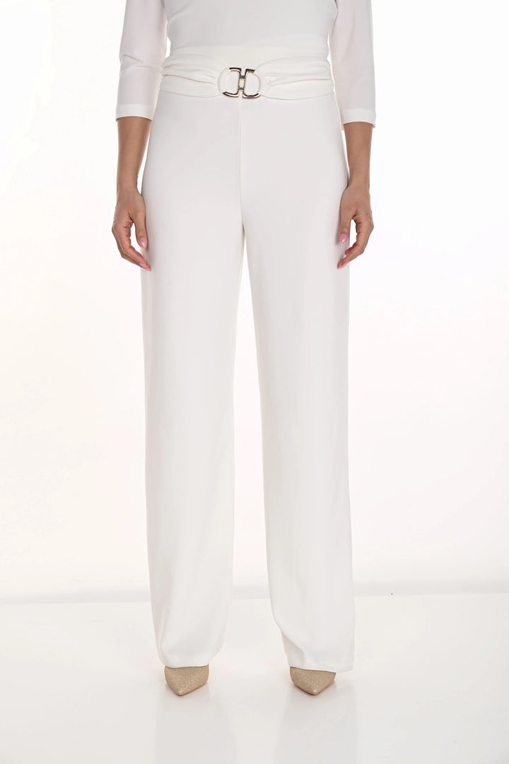 Le pantalon taille haute à boucle dorée Frank Lyman|254037