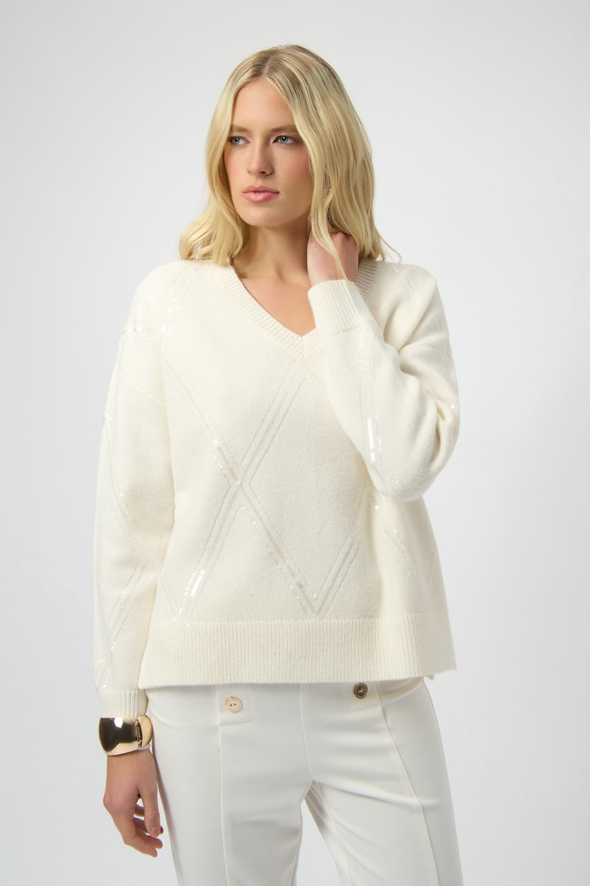 Le chandail en tricot avec paillettes Joseph Ribkoff | 254949