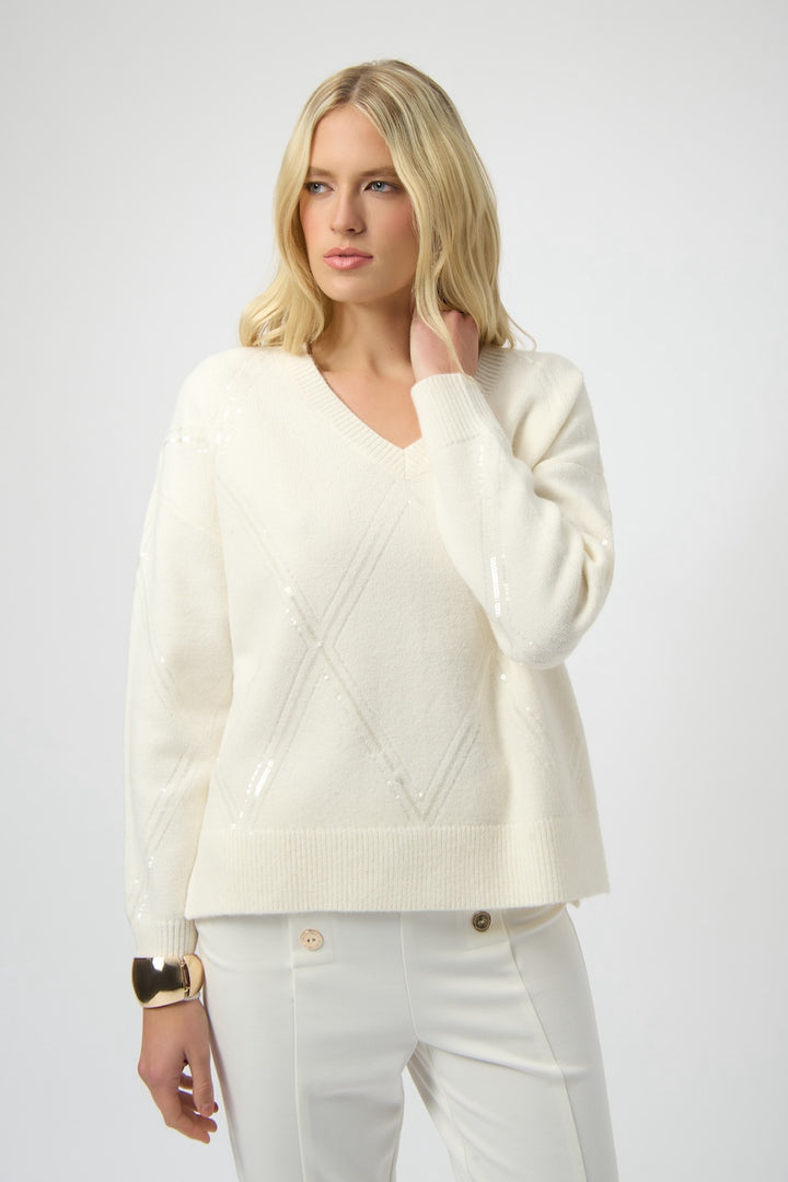 Le chandail en tricot avec paillettes Joseph Ribkoff | 254949