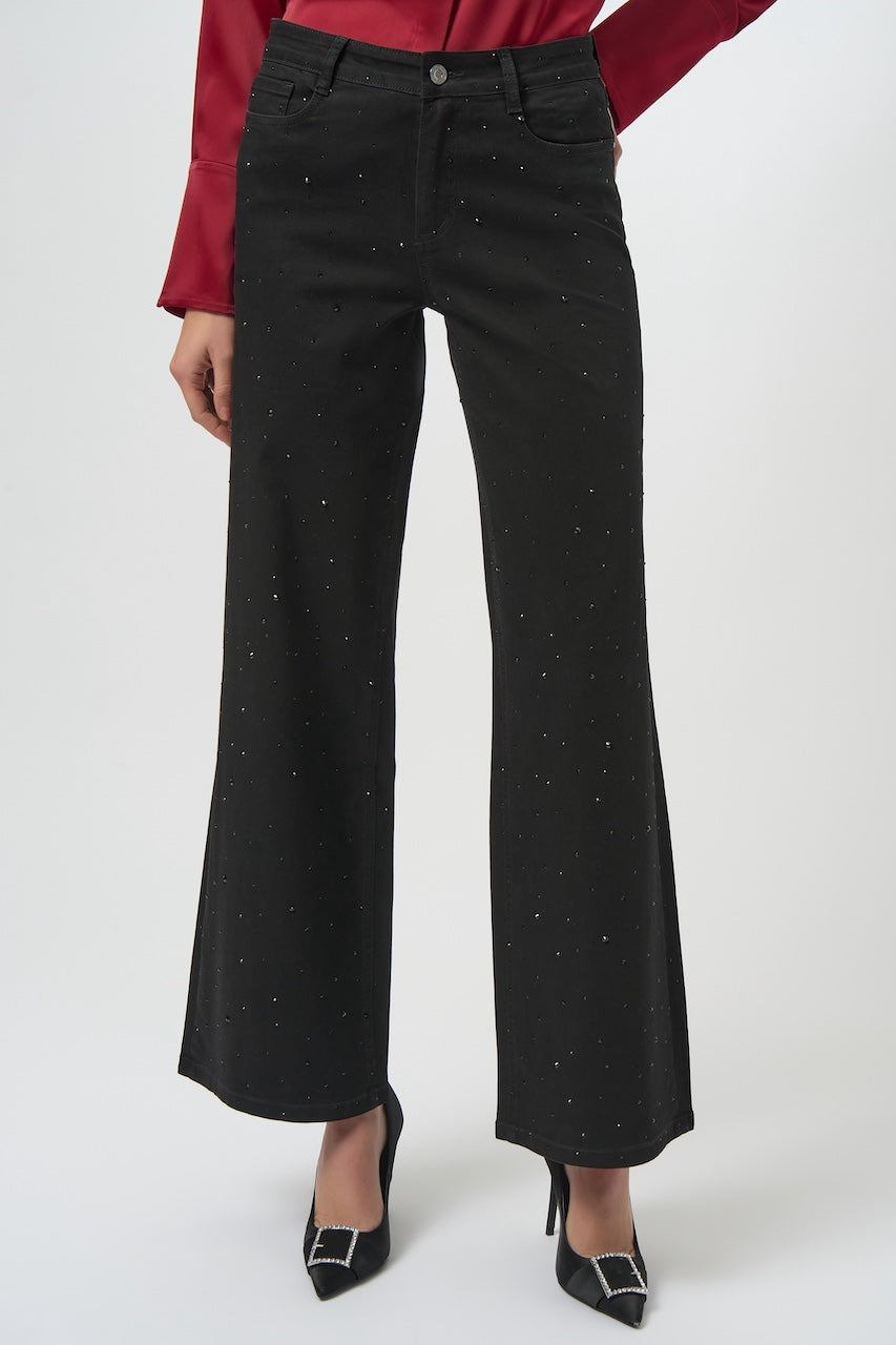 Le jean jambe large avec strass Joseph Ribkoff | 254962