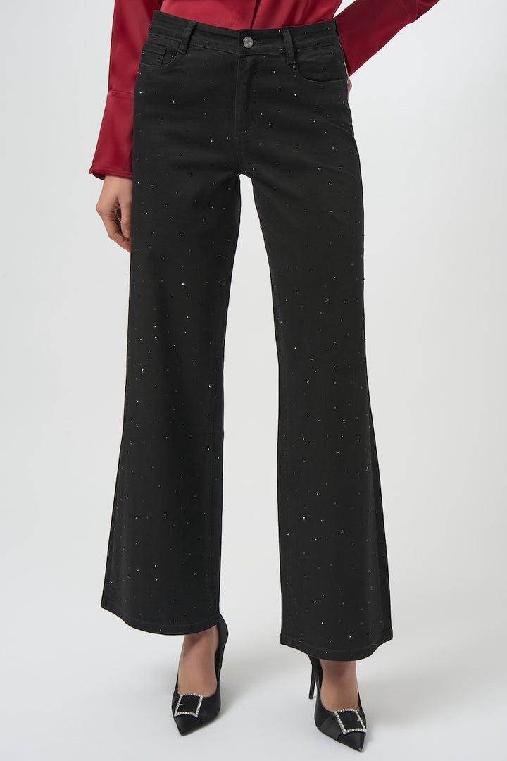 Le jean jambe large avec strass Joseph Ribkoff | 254962