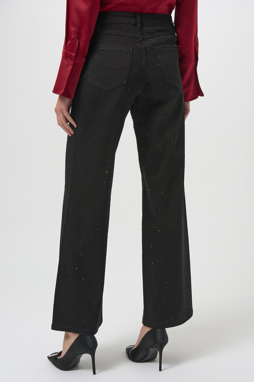 Le jean jambe large avec strass Joseph Ribkoff | 254962