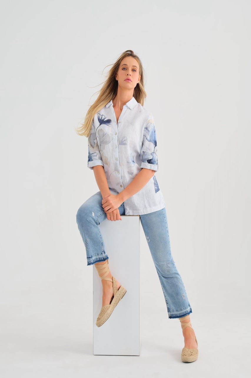 The ''indigo melody'' blouse Dolcezza | 25790