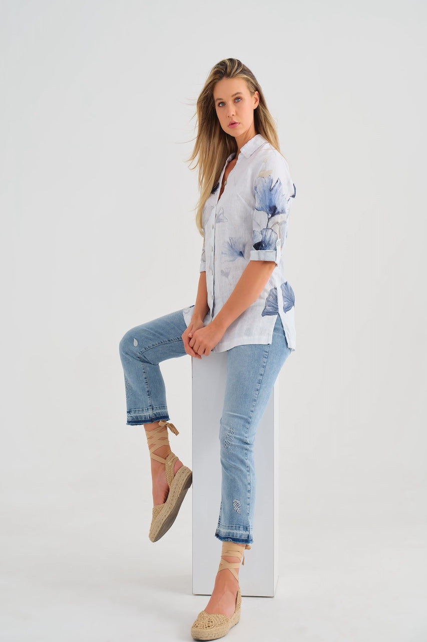 The ''indigo melody'' blouse Dolcezza | 25790
