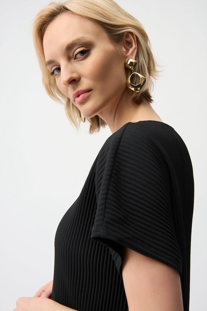 Le haut boxy en crêpe scuba plissé Joseph Ribkoff | 261192