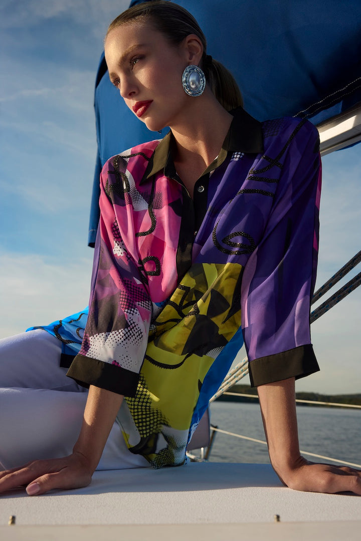 La blouse imprimé abstrait Frank Lyman | 266541