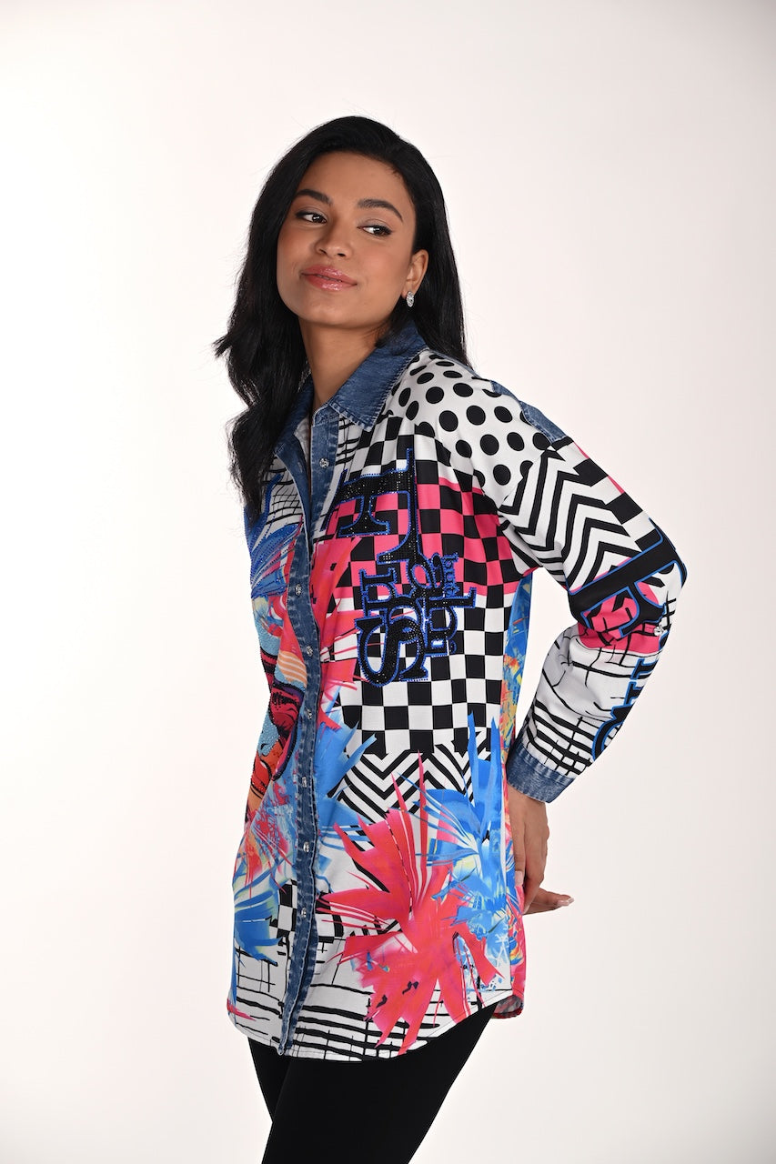 La chemise imprimé dynamique Frank Lyman | 266560