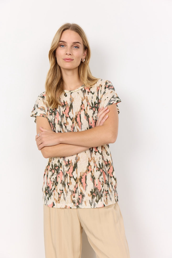 Soya Concept Abstract Print Top | 26878