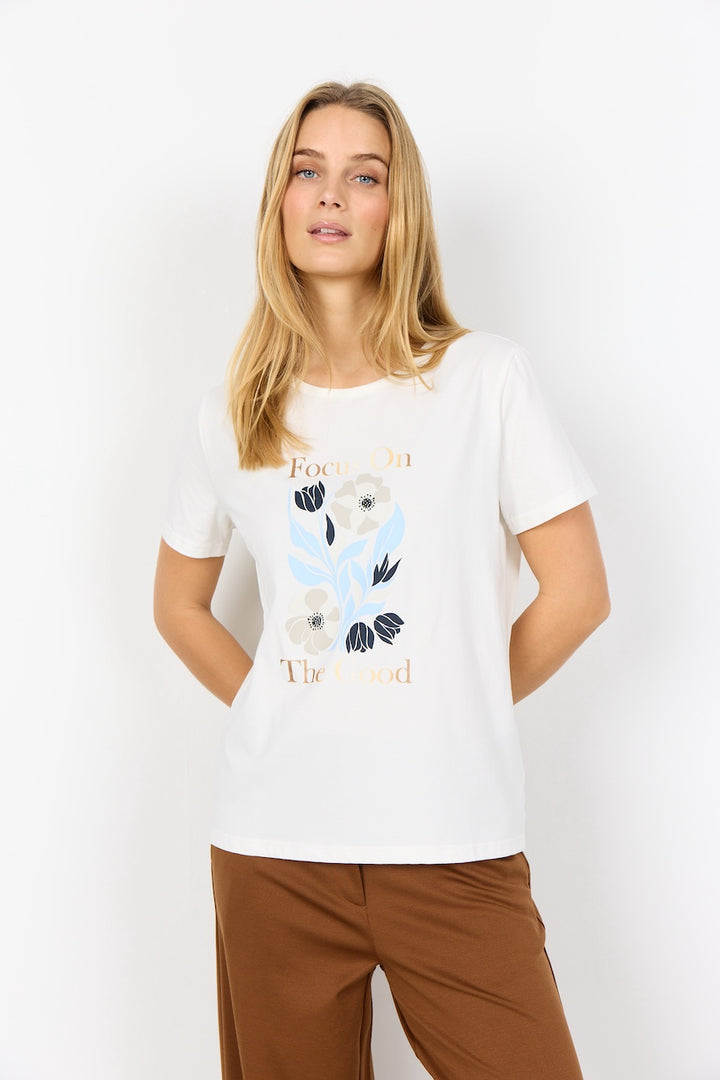 Le t-shirt imprimé floral Soya Concept | 27459