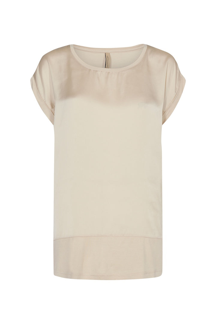 Le t-shirt matière mixtes Soya Concept | 29026