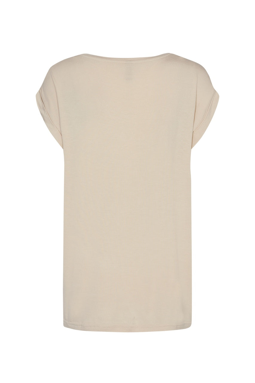 Le t-shirt matière mixtes Soya Concept | 29026