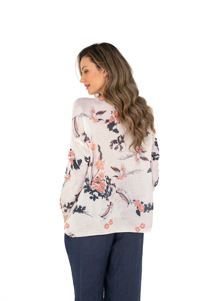 The floral sweater - M Made in Italy | 33-9006W