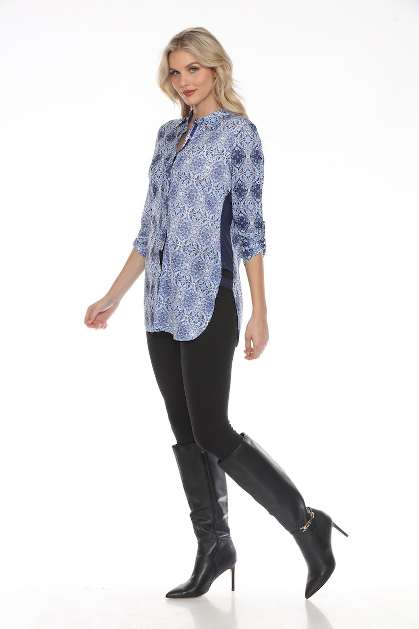 La blouse à motif faïence Tango Mango | 89037