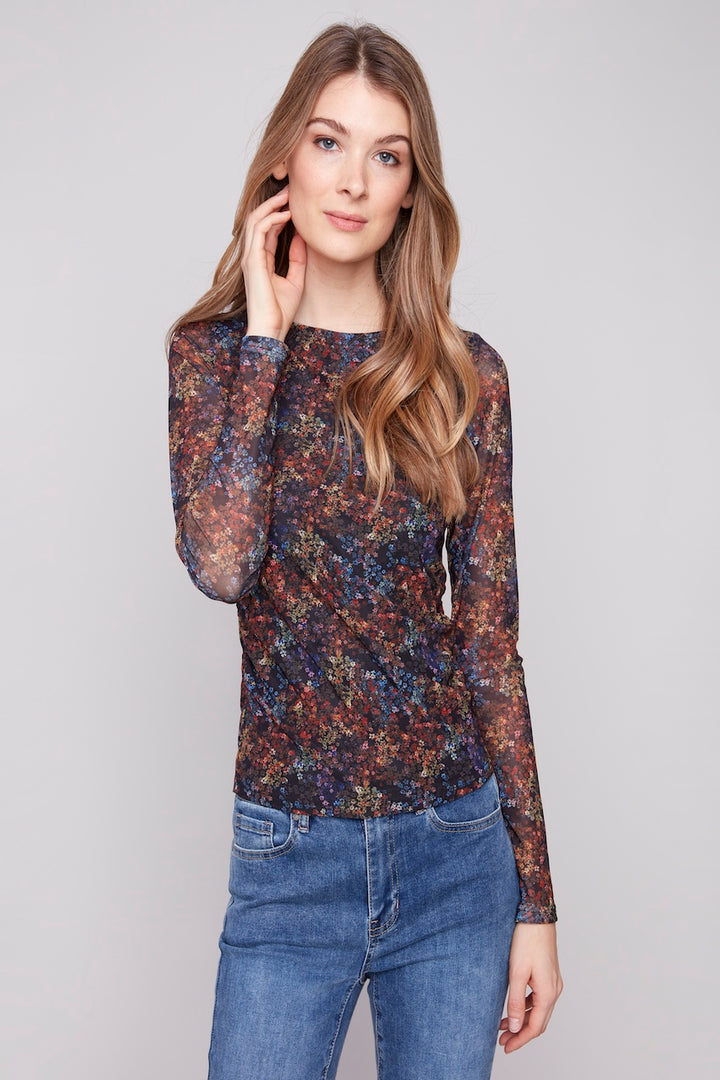 Le haut en mesh Charlie B. | C1409PK-385C