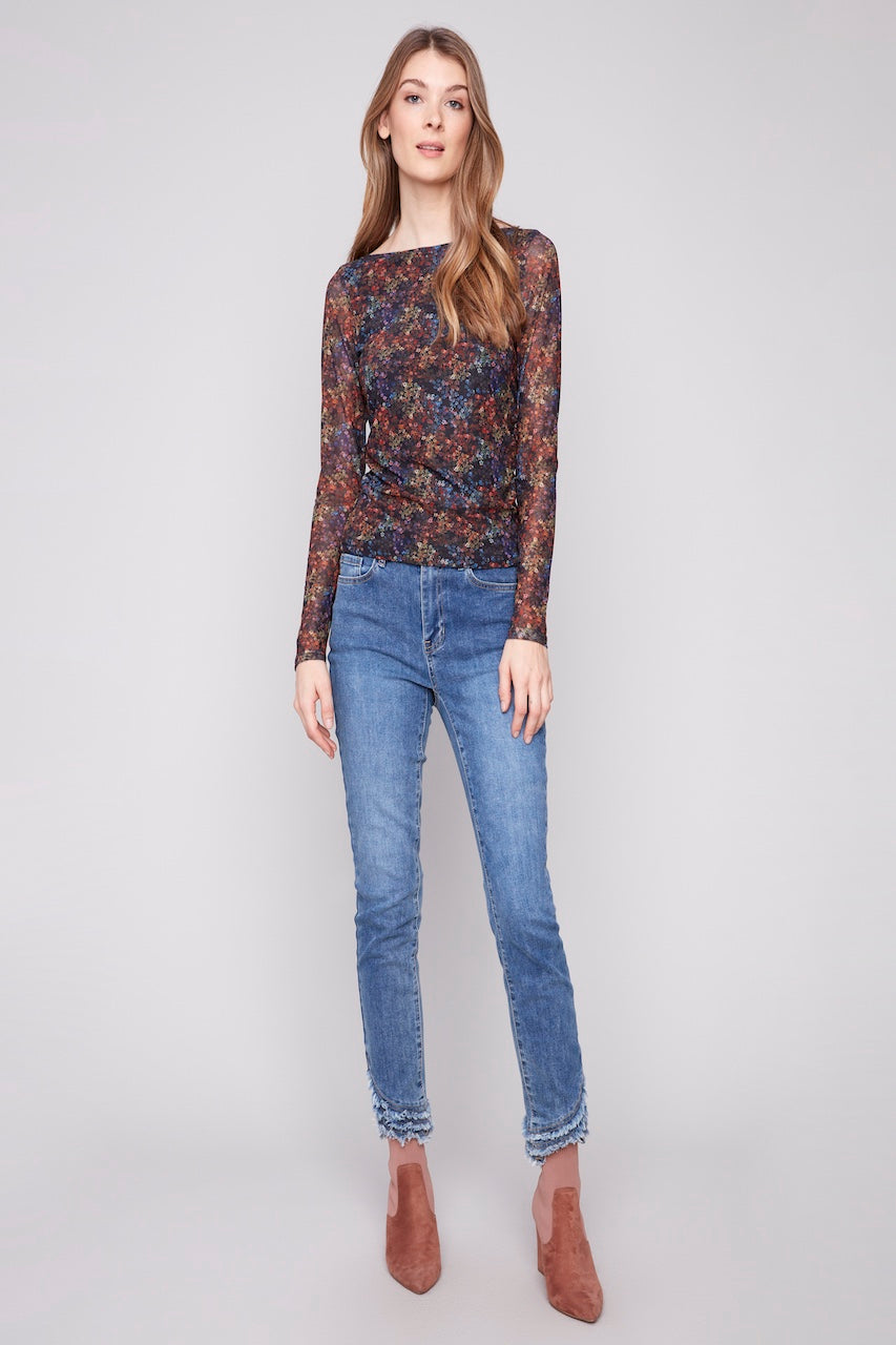 Le haut en mesh Charlie B. | C1409PK-385C