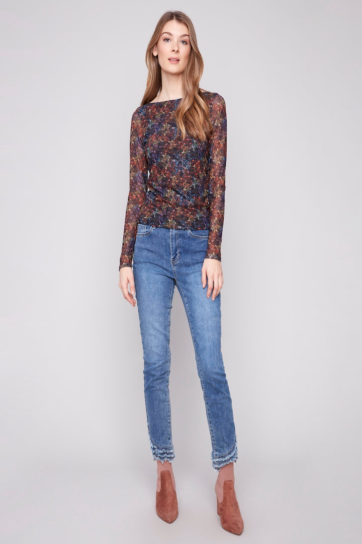 Le haut en mesh Charlie B. | C1409PK-385C
