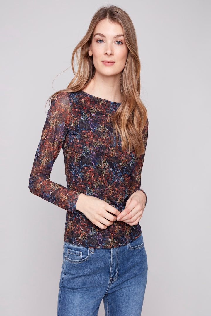 Le haut en mesh Charlie B. | C1409PK-385C