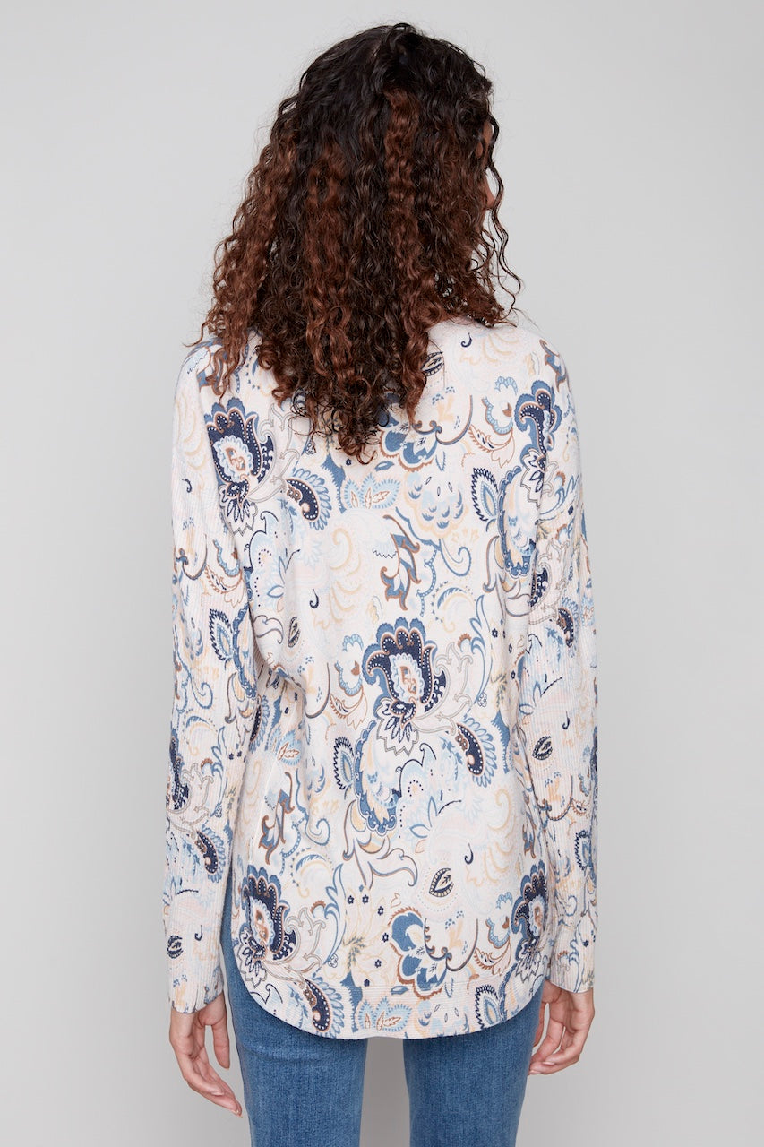 Le pull ourlet arrondi Charlie B. | C2818P-464A