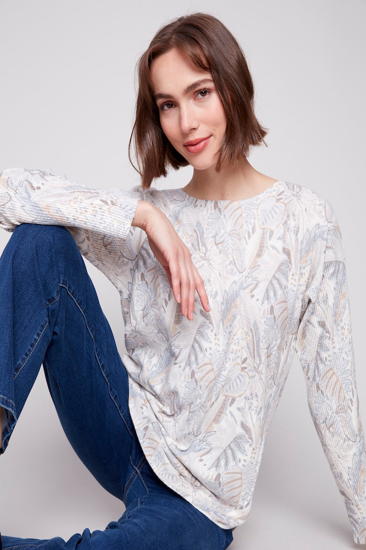 Le pull ourlet arrondi Charlie B. | C2818P-464A