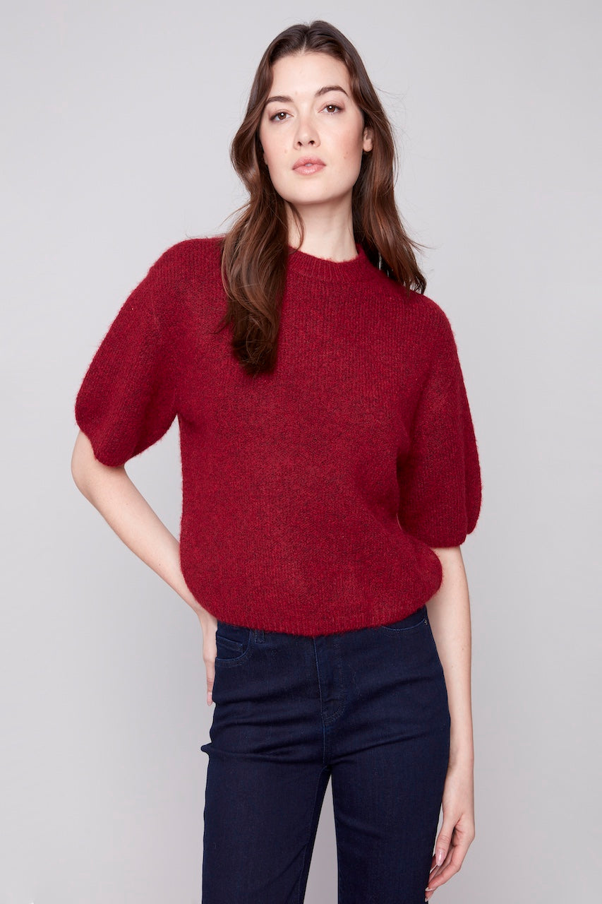 Le pull manches ballon Charlie B. | C2858-340C