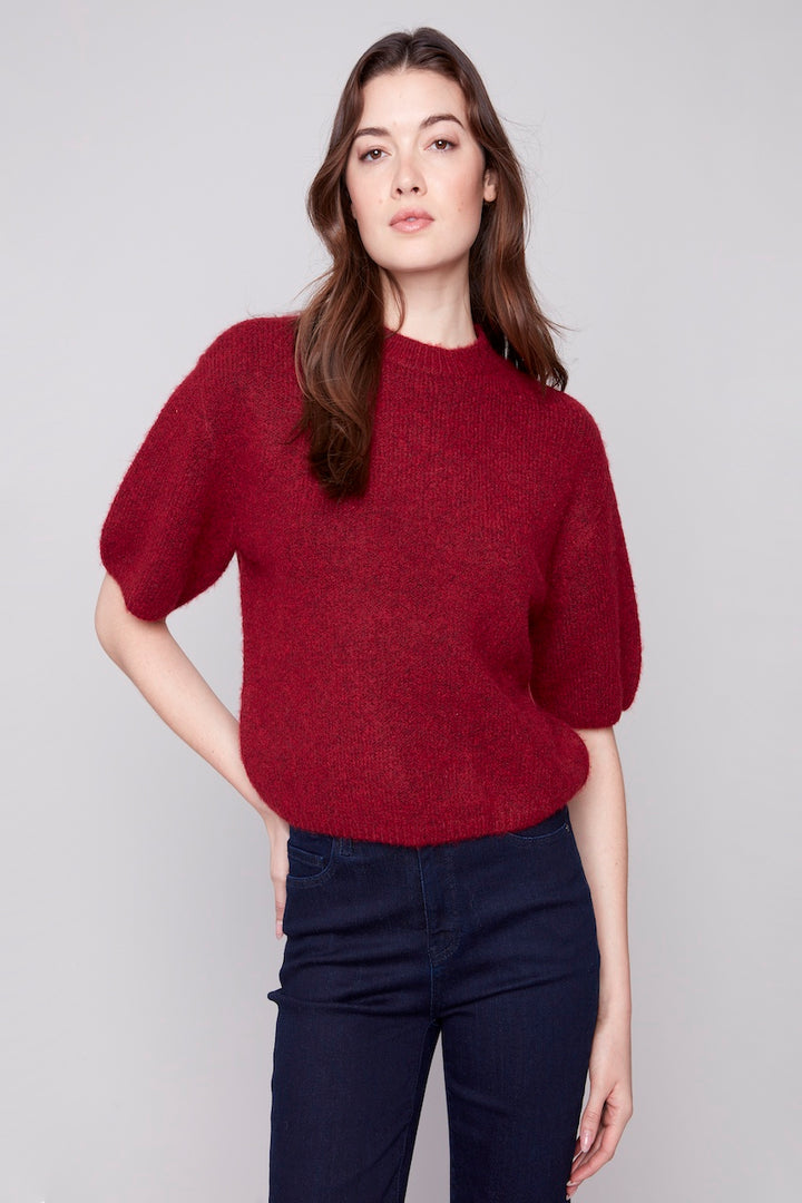Le pull manches ballon Charlie B. | C2858-340C