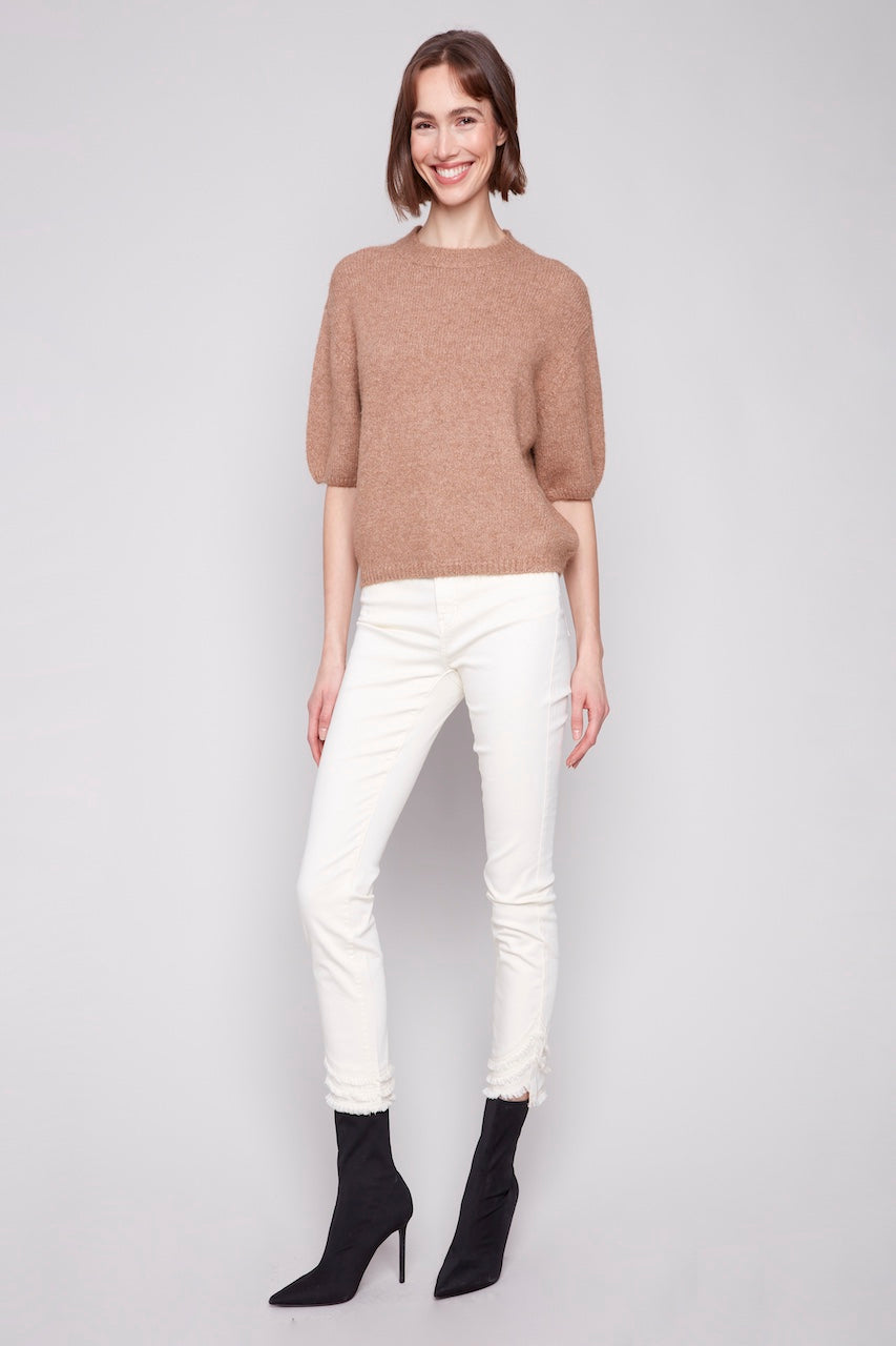 Le pull manches ballon Charlie B. | C2858-340C
