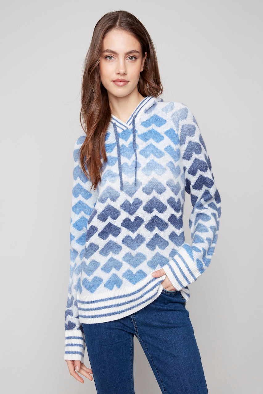 Le chandail motif de coeurs Charlie B. | C2922-405C