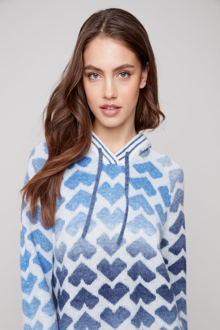 Le chandail motif de coeurs Charlie B. | C2922-405C