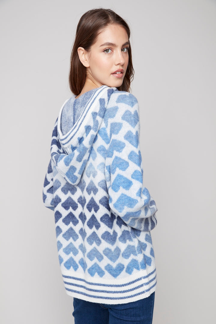 Le chandail motif de coeurs Charlie B. | C2922-405C