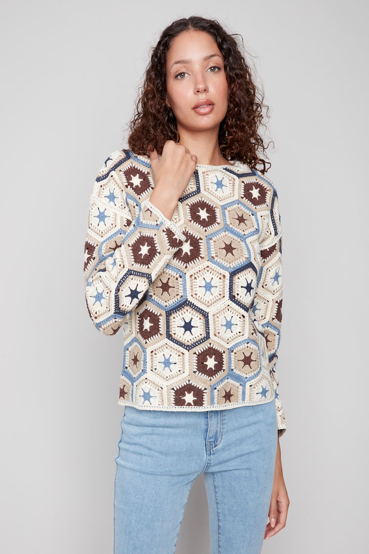Le chandail style crochet Charlie B. | C4633P-429C