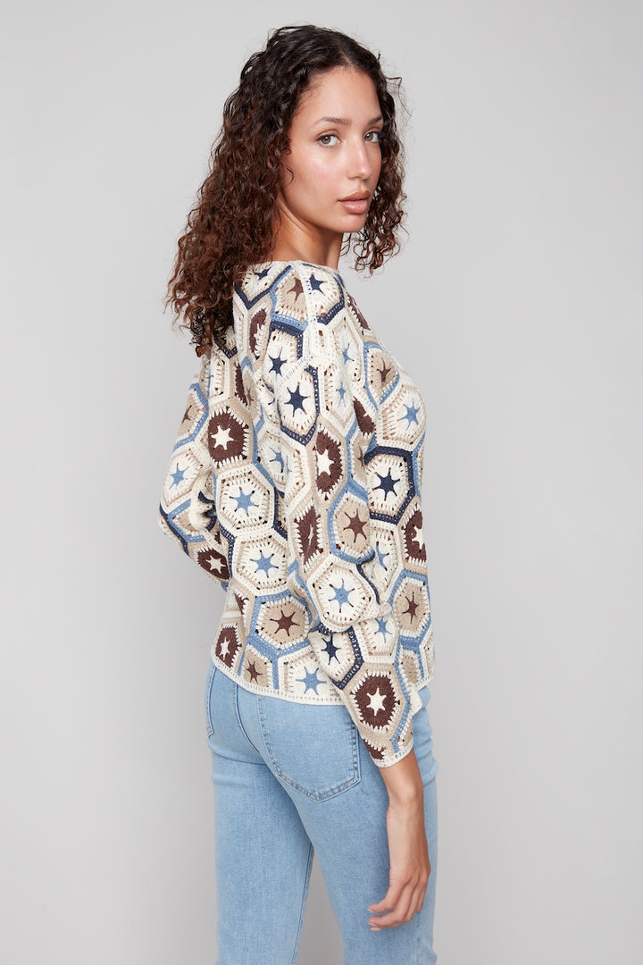 Le chandail style crochet Charlie B. | C4633P-429C