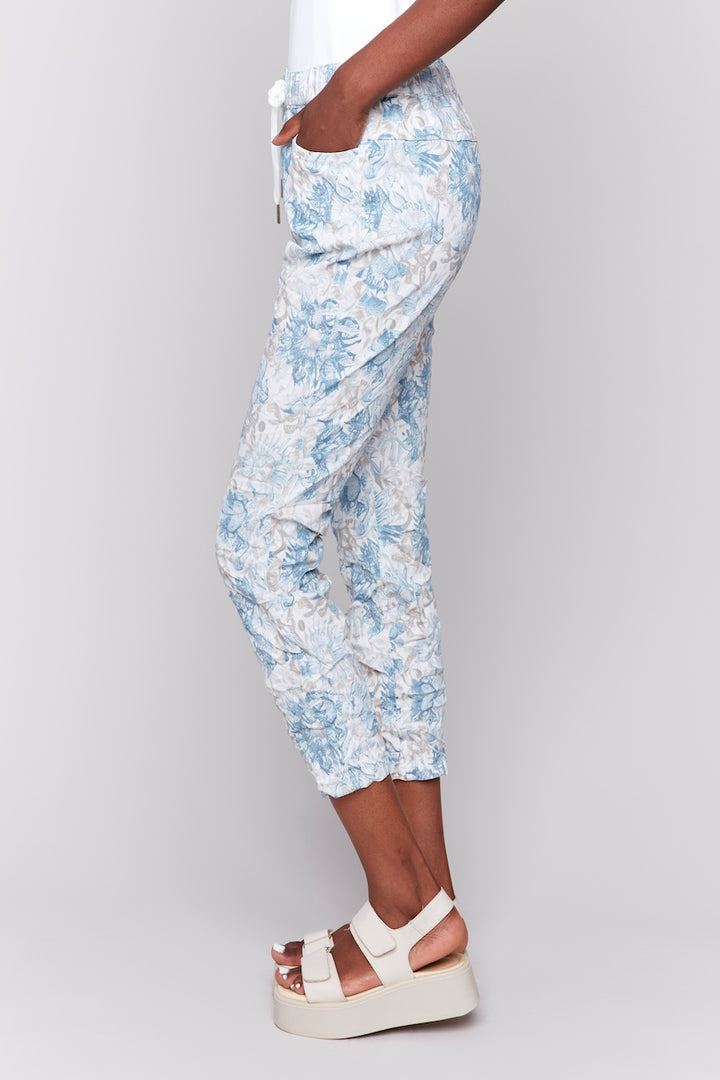 Charlie B. Crinkled Bengaline Pants | C5219T-849A