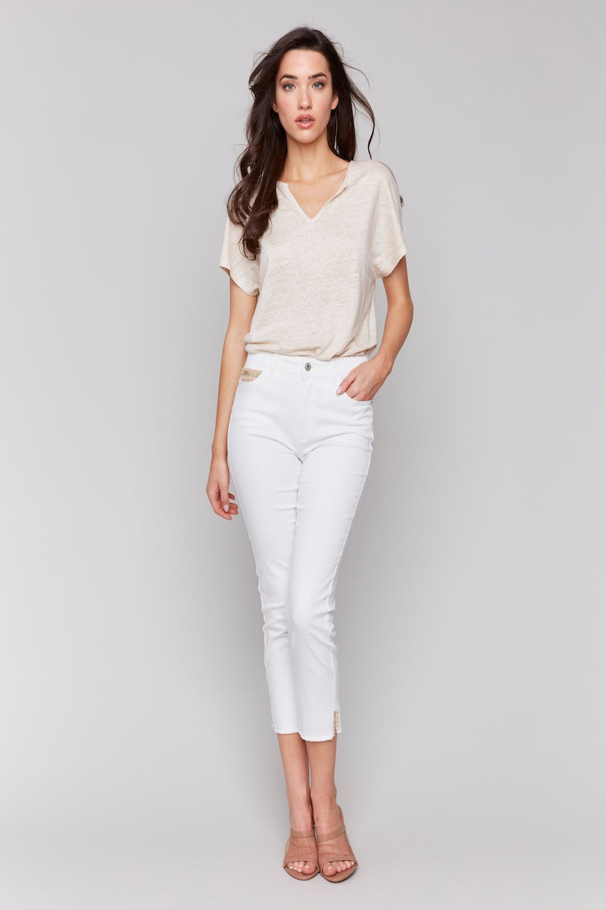 Charlie B. White Twill Jeans | C5613-615A