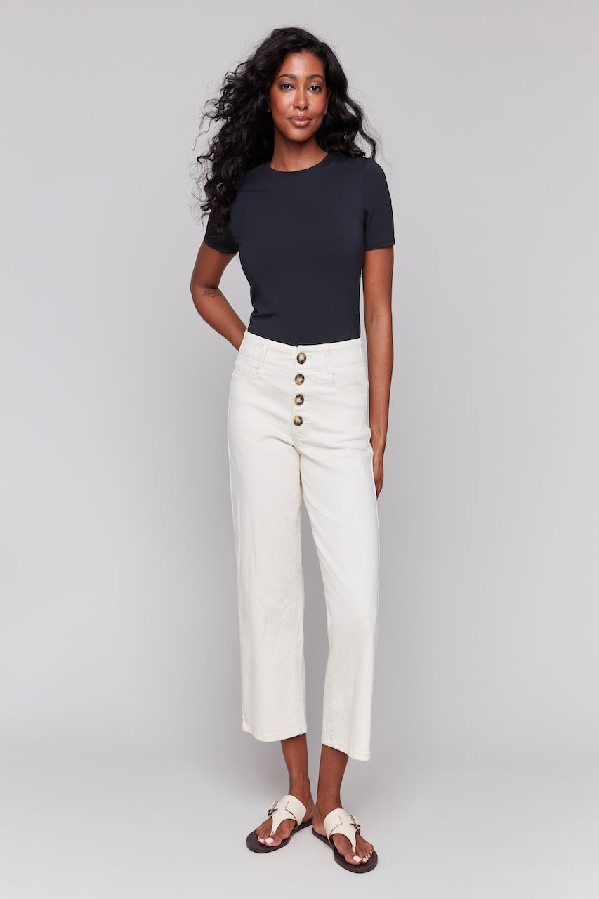 Le pantalon boutonné Charlie B. | C5623-233C