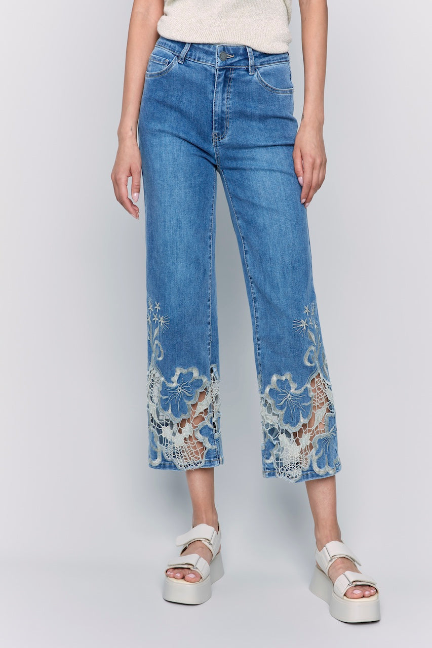 Charlie B. Lace Jeans | C5648-431A