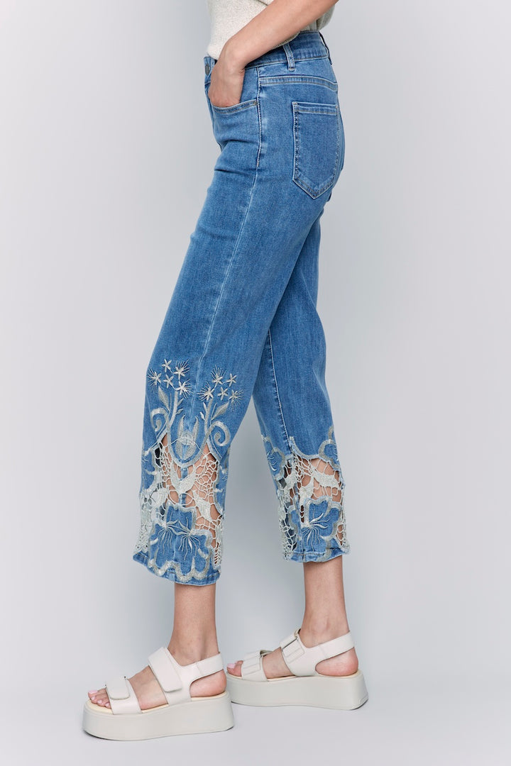 Charlie B. Lace Jeans | C5648-431A