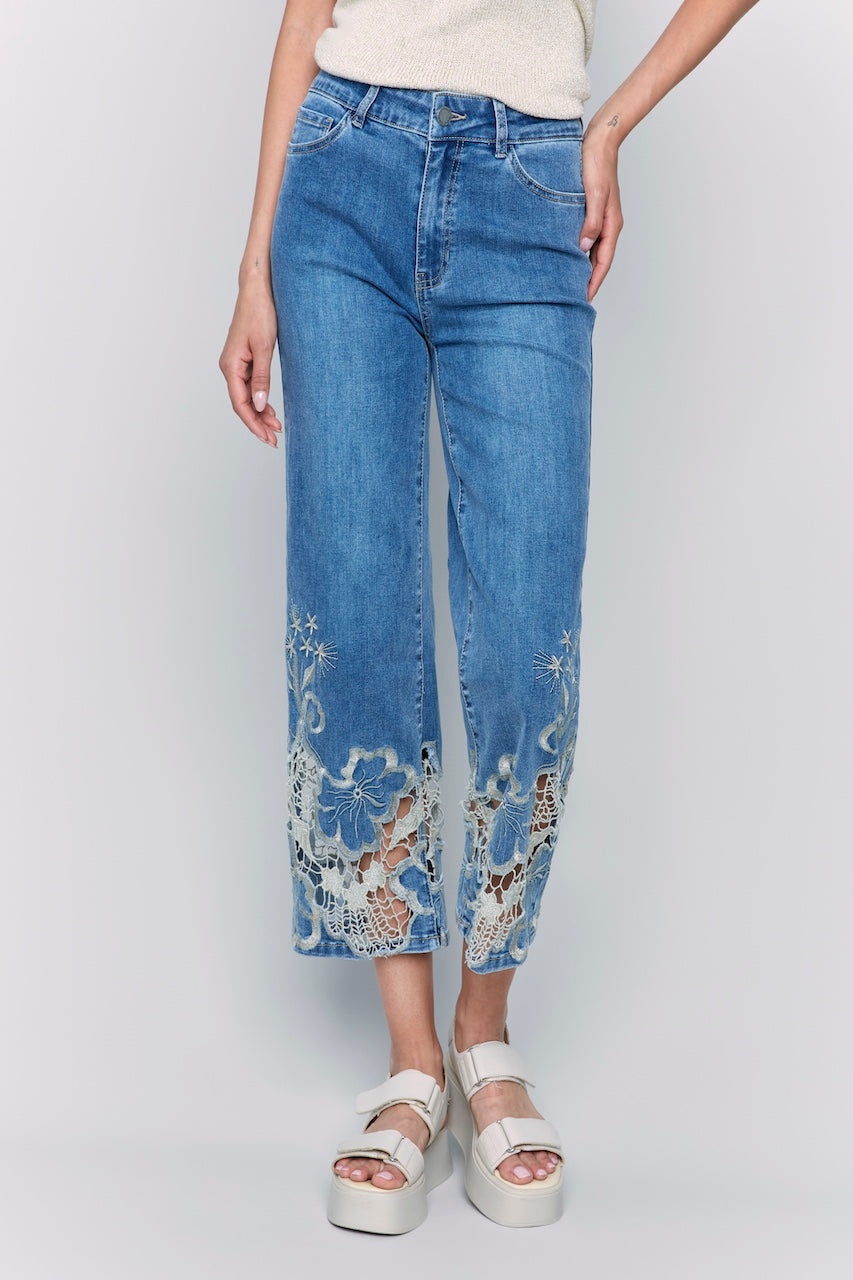 Charlie B. Lace Jeans | C5648-431A