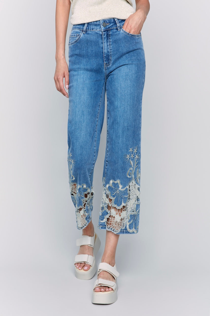 Charlie B. Lace Jeans | C5648-431A