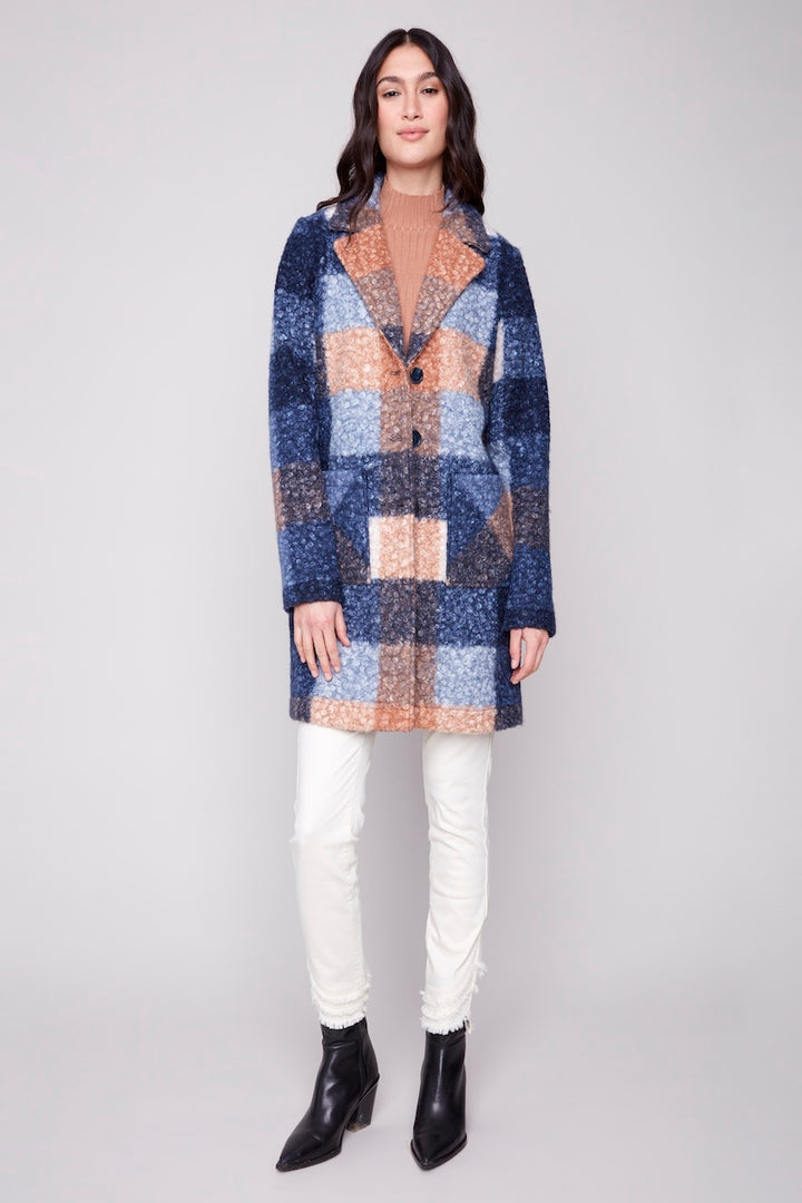 Le manteau en maille bouclée Charlie B. | C6141Z-707A