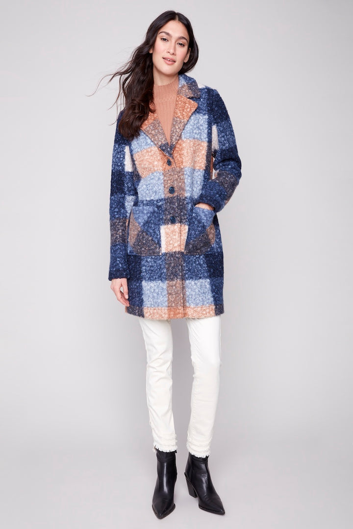 Le manteau en maille bouclée Charlie B. | C6141Z-707A