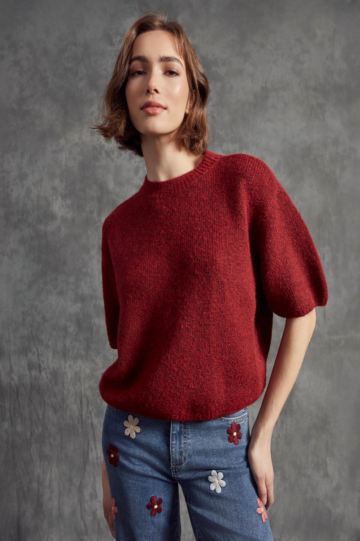 Le pull manches ballon Charlie B. | C2858-340C