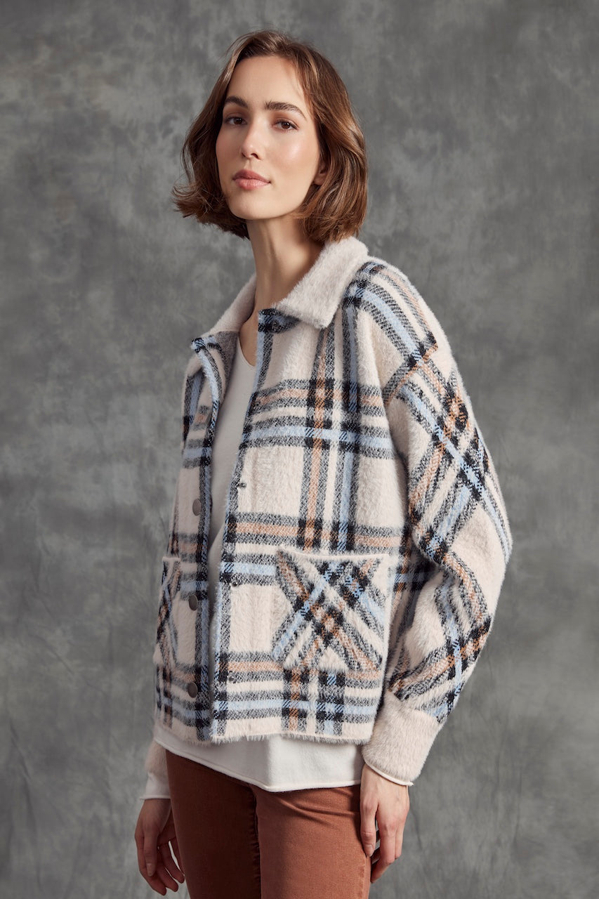 Le manteau à carreau Charlie B | C6330R-960B