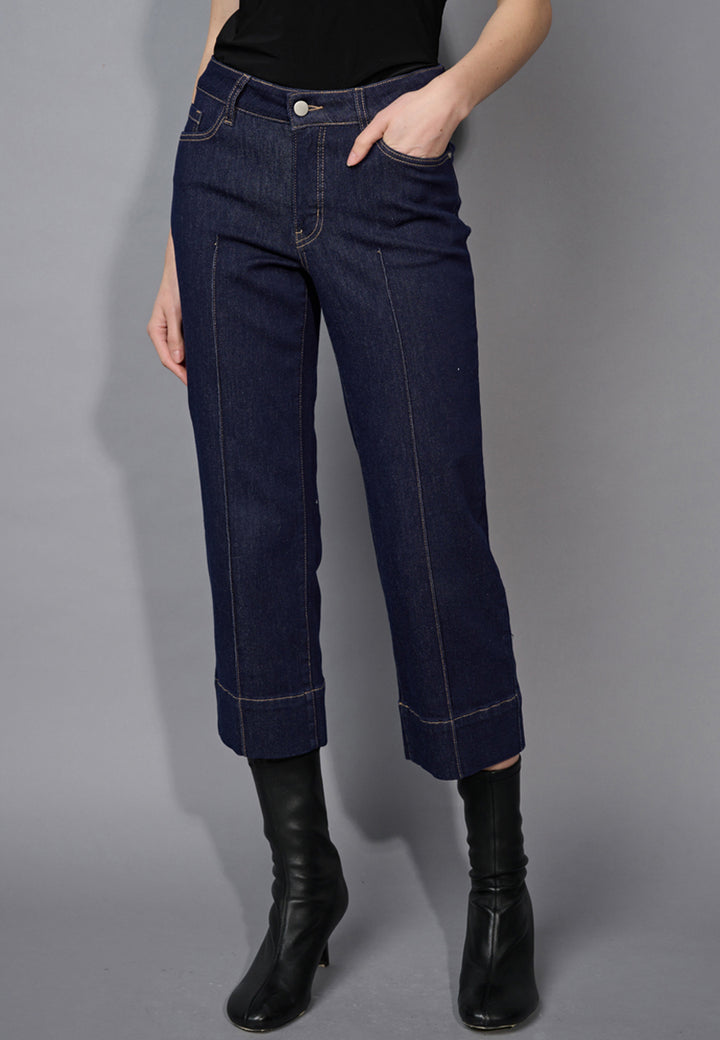 Le jean à jambe large écourtée Picadilly | F6088