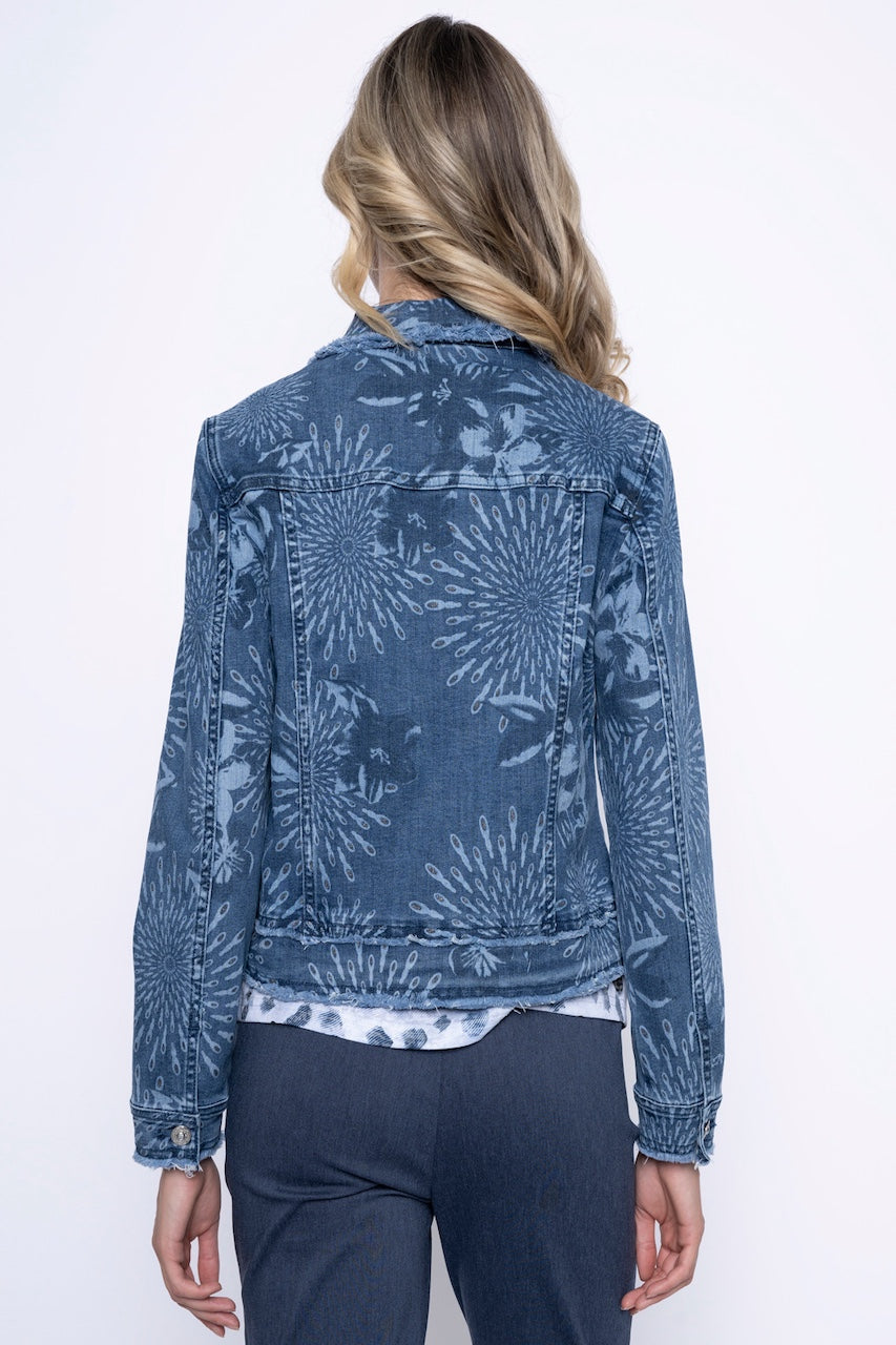 The Picadilly printed denim jacket | G6422GX