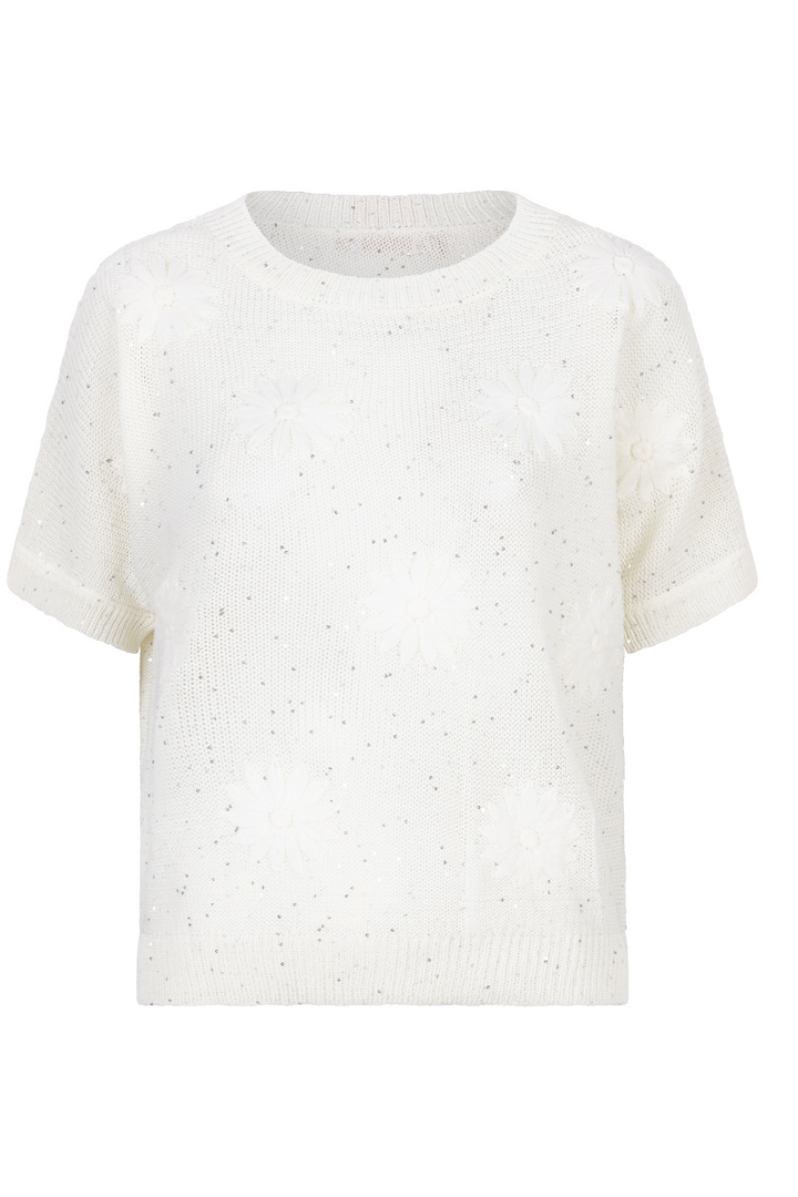 Le chandail appliqué floral Esqualo | HS.2502226
